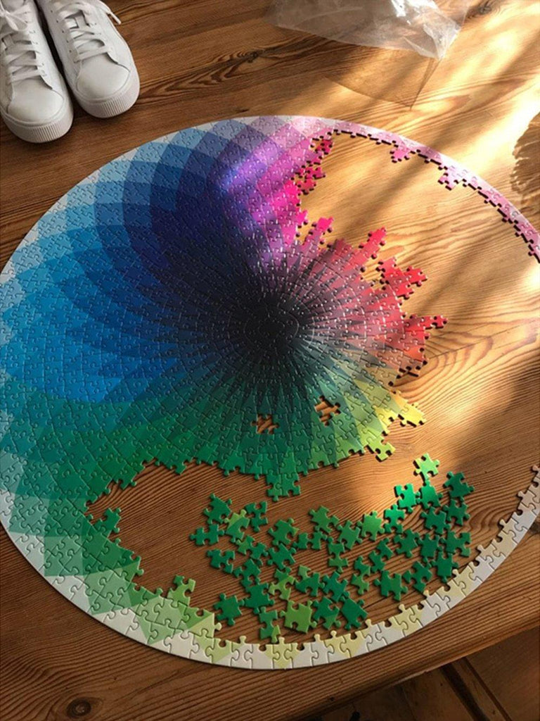 Round 1000 piece Jigsaw Puzzles - Praktical Toys Blazing with Colour Jigsaw Puzzles