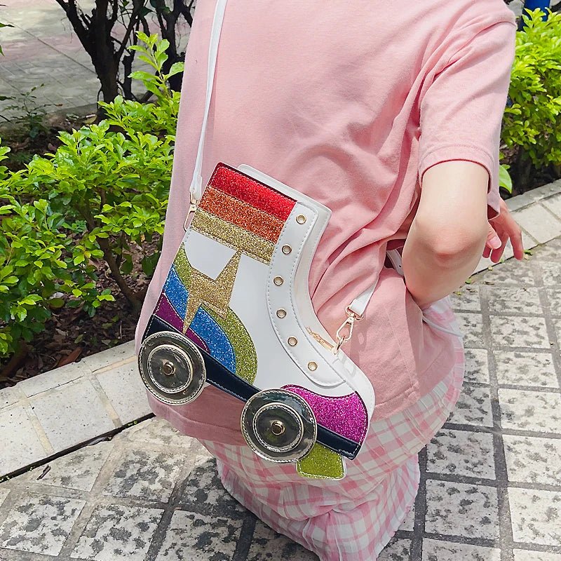 Glitter Roller Skate Handbag - Praktical ToysGlitter Roller Skate Handbag