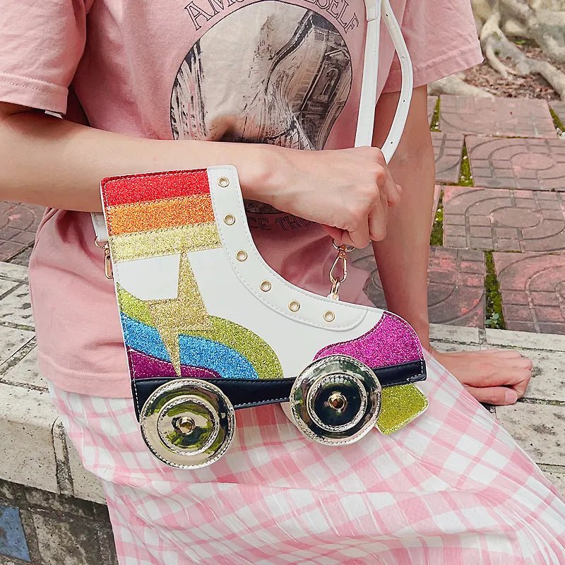 Glitter Roller Skate Handbag - Praktical ToysGlitter Roller Skate Handbag