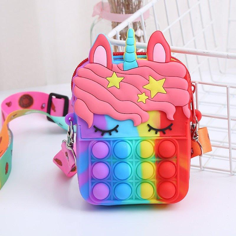 Pop Fidget Unicorn Shoulder Bag - Praktical Toys