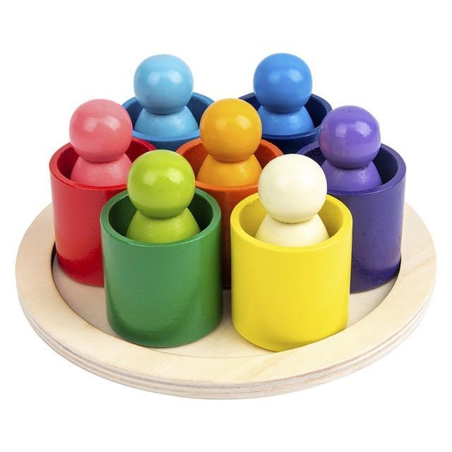 Rainbow People Balancing Blocks - Praktical ToysRainbow People Balancing Blocks - Praktical Toys
