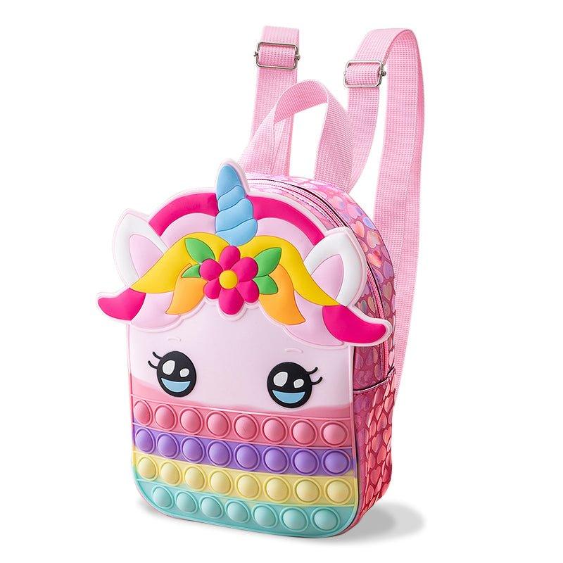 Unicorn Pop Fidget Backpacks - Praktical ToysUnicorn Pop Fidget Backpacks