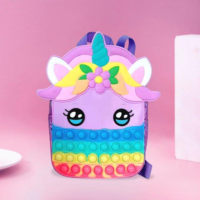 Unicorn Pop Fidget Backpacks - Praktical ToysUnicorn Pop Fidget Backpacks